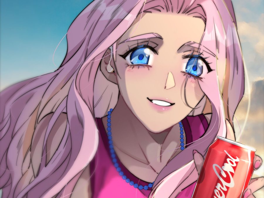 The Mermaid I Met by Getting Fired: ari smiles, holding a can of Coke