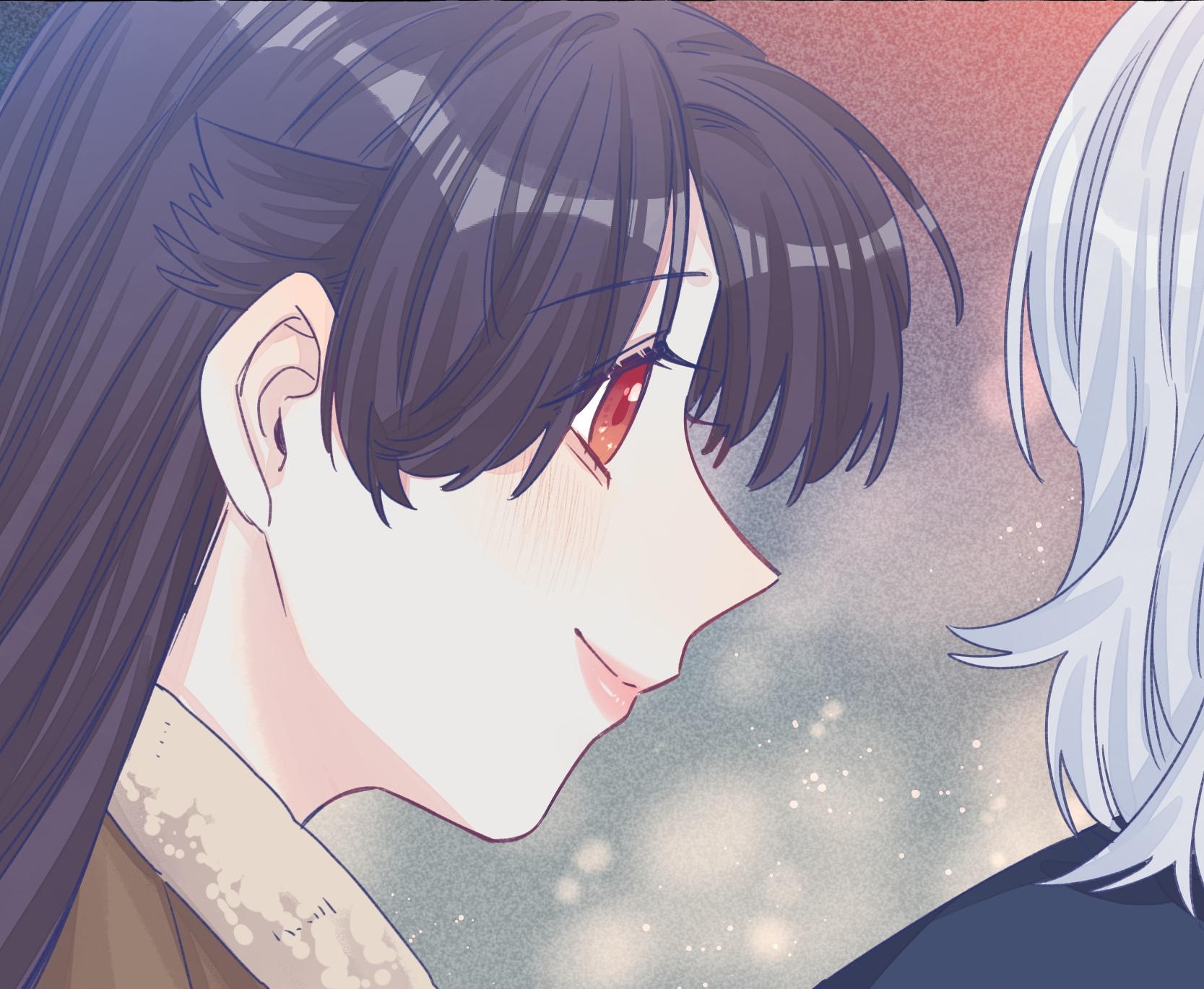 Zhan Ying and Zhou Yuanyou face to face, Official art of Straight Girl Trap