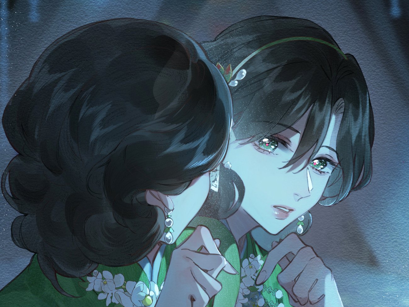 Bai Yuetao and the woman in the mirror, face to face, Ch. 2 of Clandestine Affair