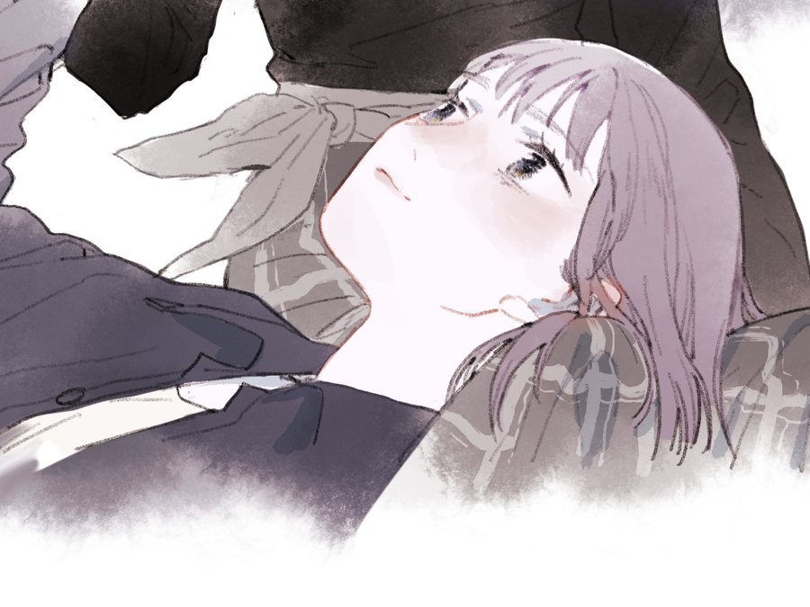 Wolf x Rabbit: nan Xing lies back looking up at Ban Xia