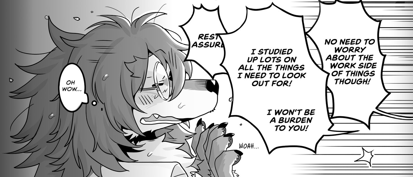 Chen Yue, blushing behind her glasses, as Sun Yunshan promises not to be a burden, Canine Senior and Dog Junior Chapter 1