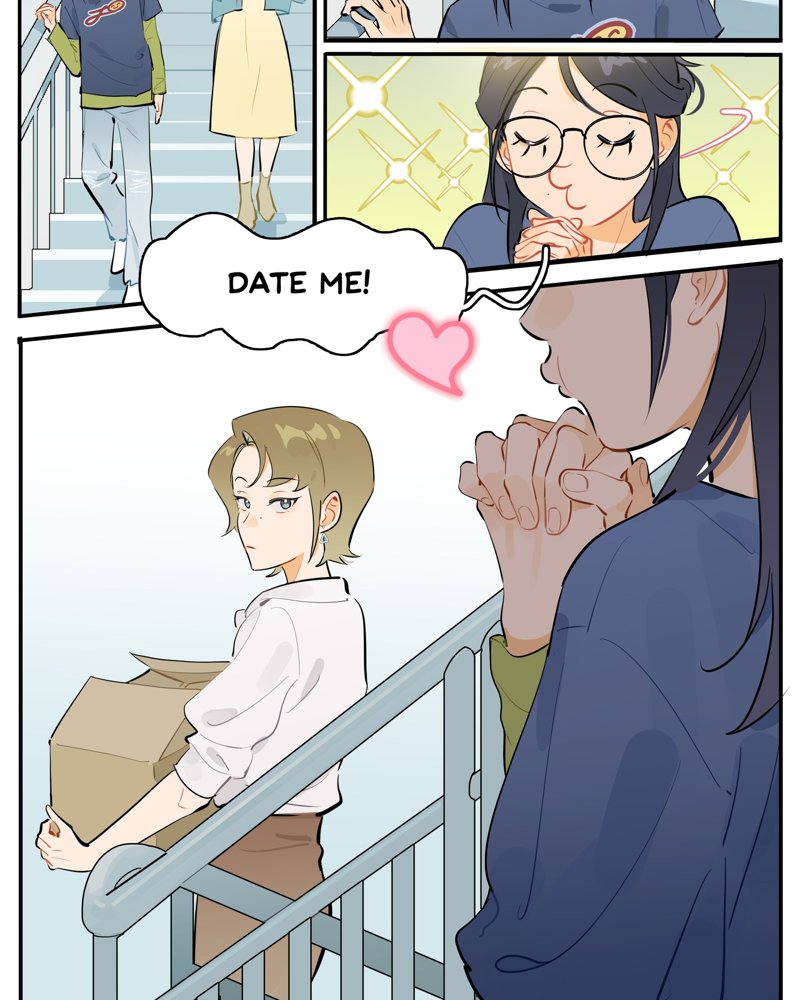 Jian Le blurting out “Date me!” on the stairs