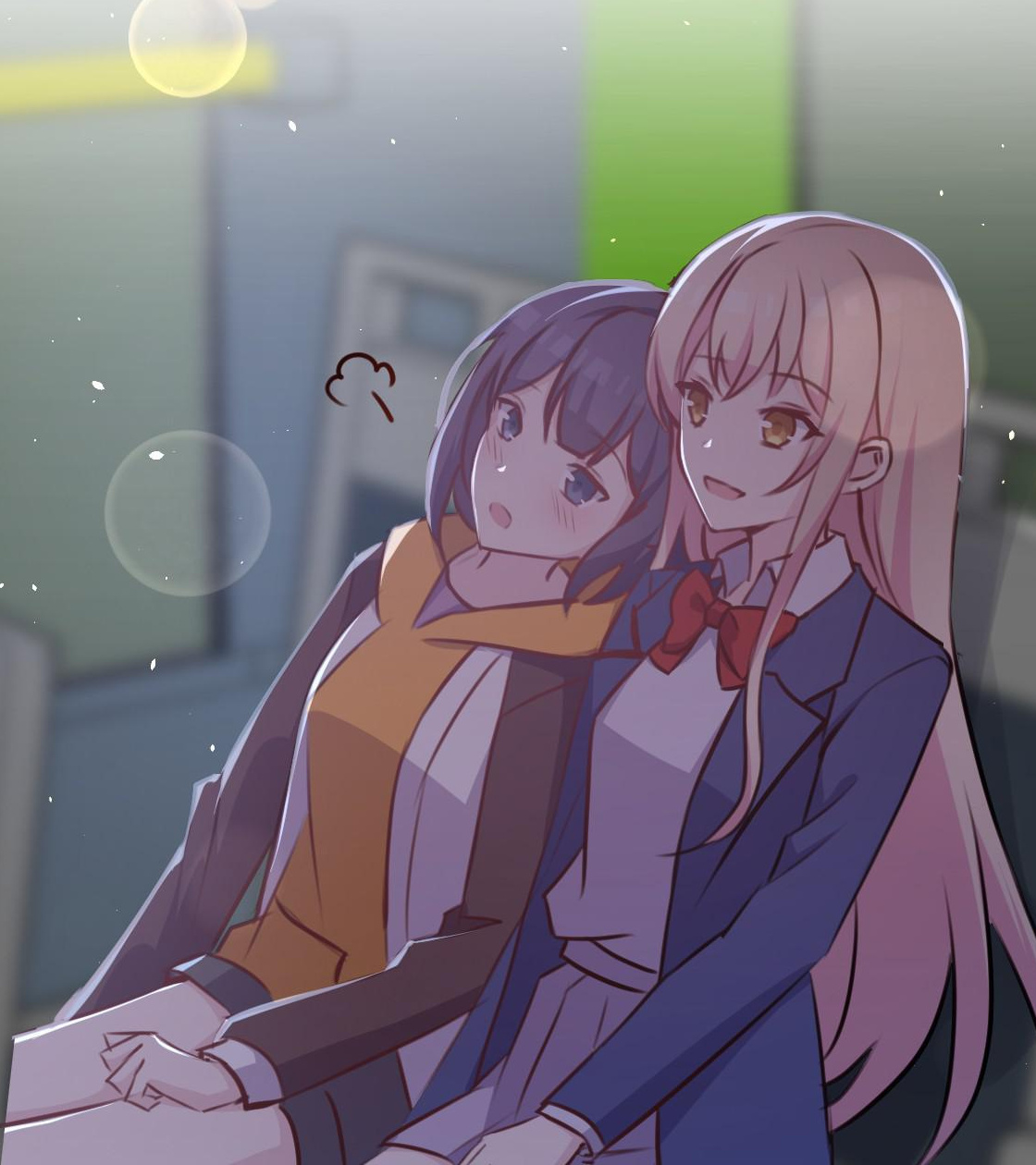 Seeing Xinghuo Again official English GL manhua panel — Gu An and the girl seen through the camera