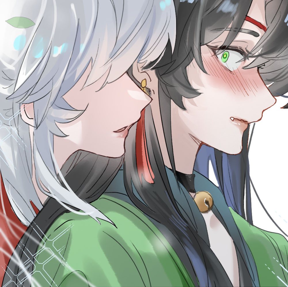 Lan Qinghe and Ji Linxue cheek to cheek