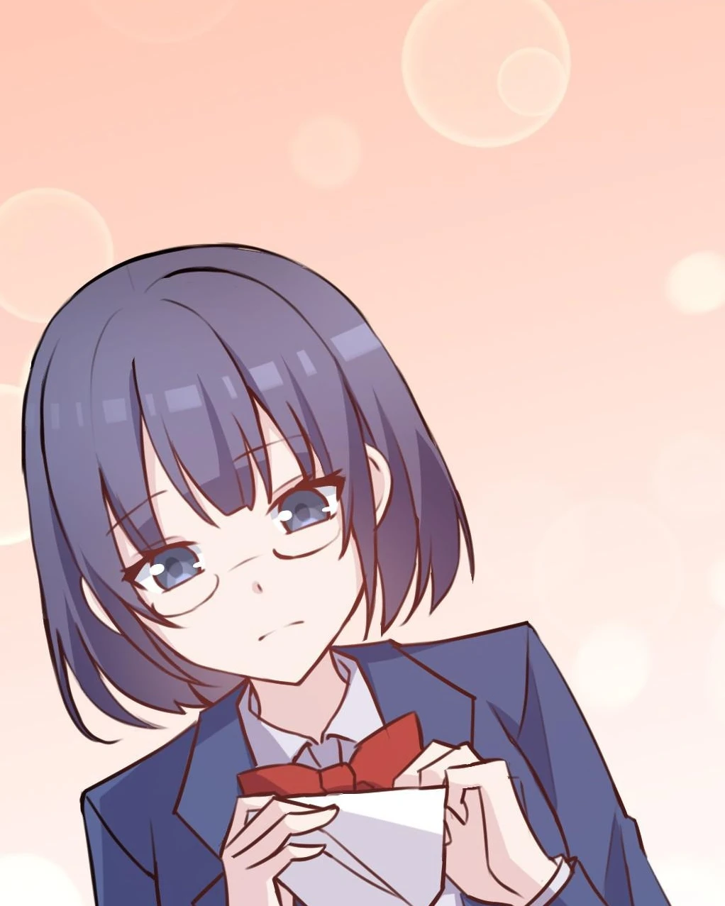 Gu An in glasses holding a letter, Seeing Xinghuo Again