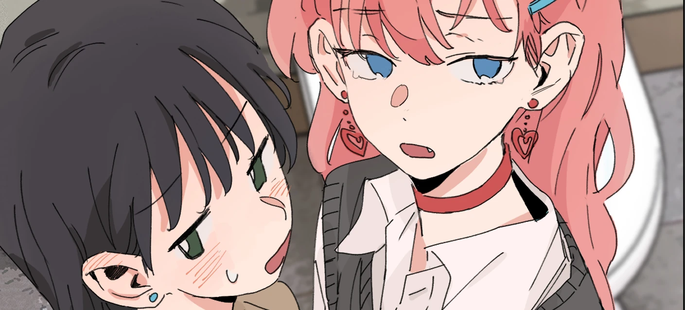 I Got Blackmailed by the Green Tea Bitch in Class, Chapter 43: Tongtong leans in close to a flustered Lin Luxi