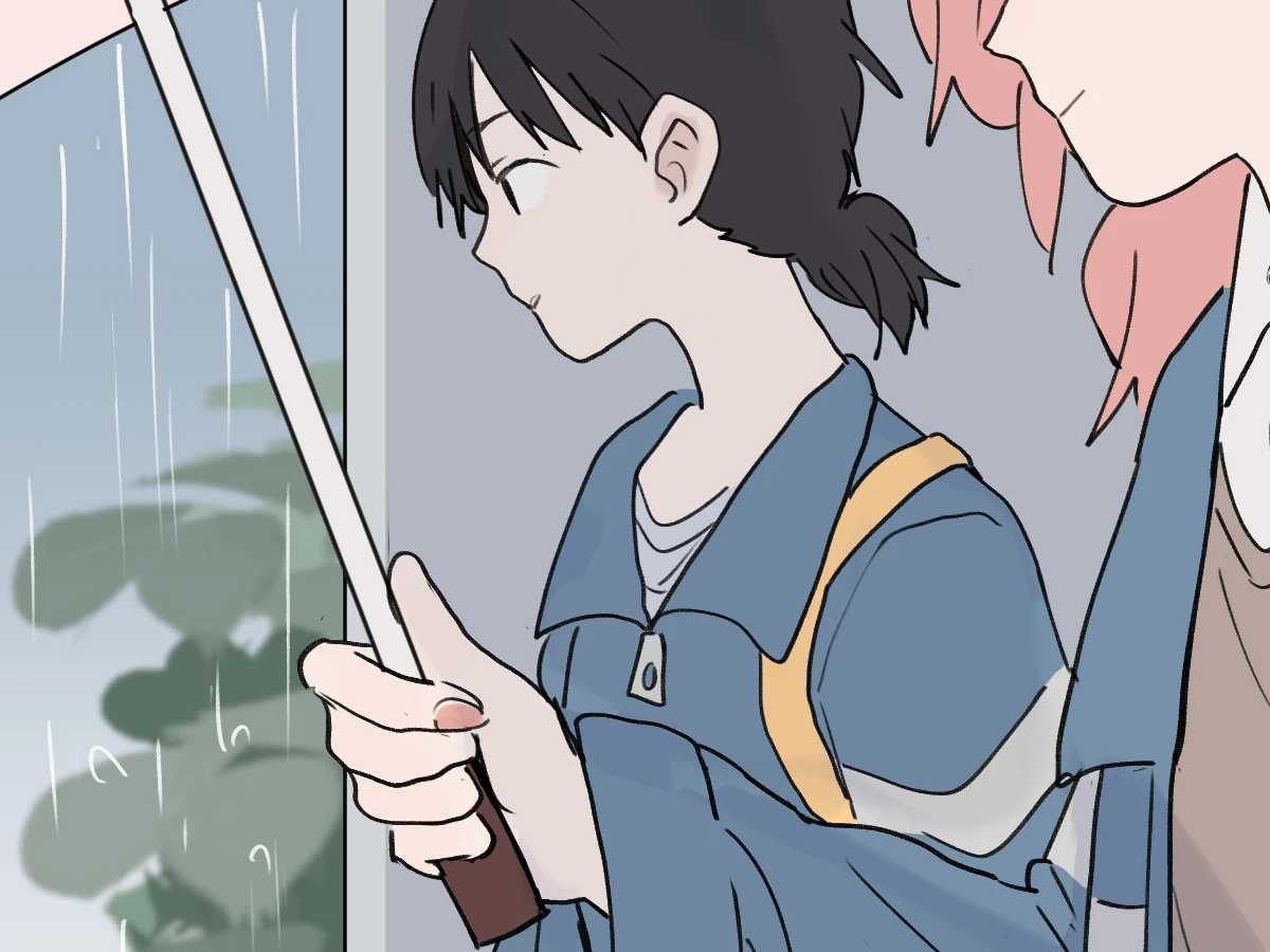 Lin Luxi and Tongtong share an umbrella on the way home, I Got Blackmailed by the Green Tea Bitch in Class Chapter 6