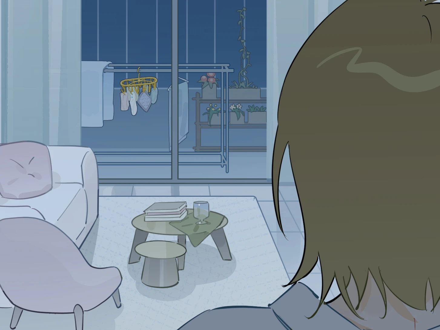 Ren Qinghe at Jian Le’s door, looking into the flat, Submission Time! Yes or Yes? Episode 6