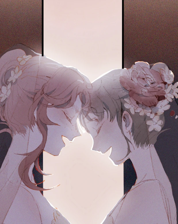Long as We Have Loved: two brides lean their foreheads together