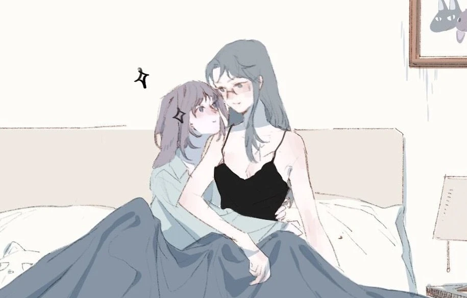 Ban Xia and Nan Xing sitting up in bed