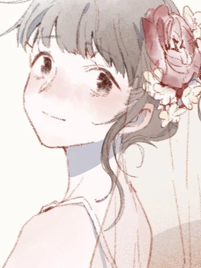 Long as We Have Loved: Zhou Ruoheng smiles under a bridal veil and flower crown