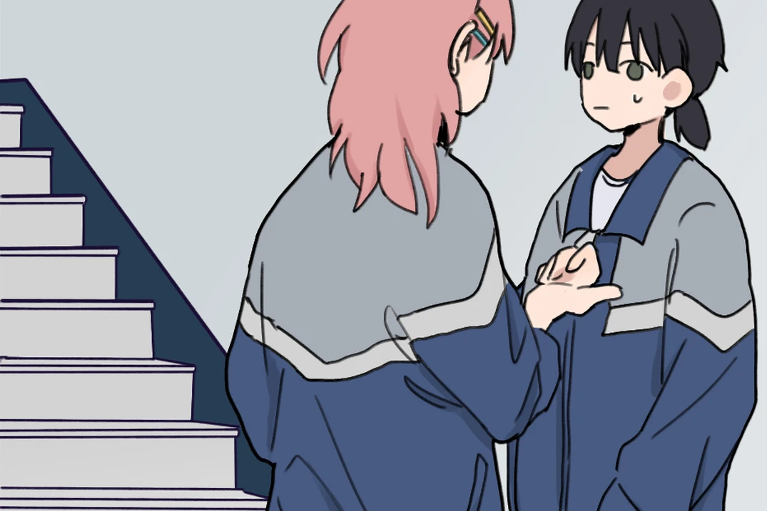 Tongtong corners Lin Luxi at the top of the stairs after school