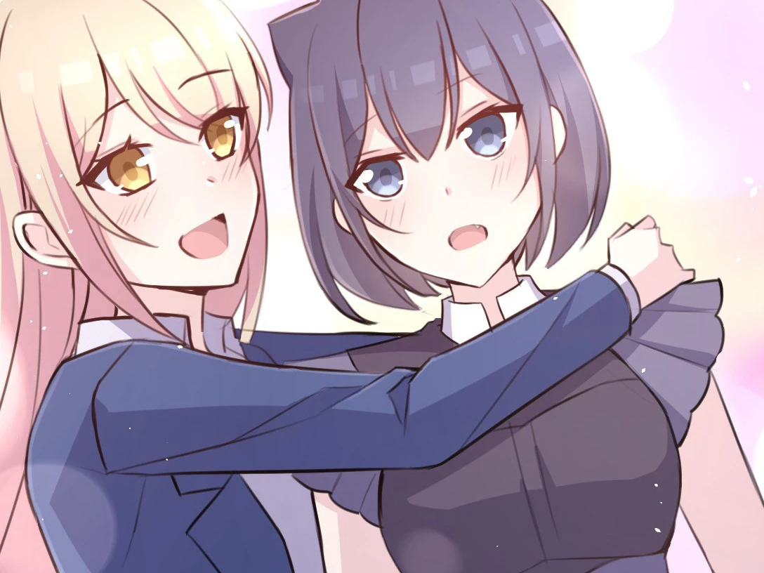 Xinghuo throwing her arms around Gu An