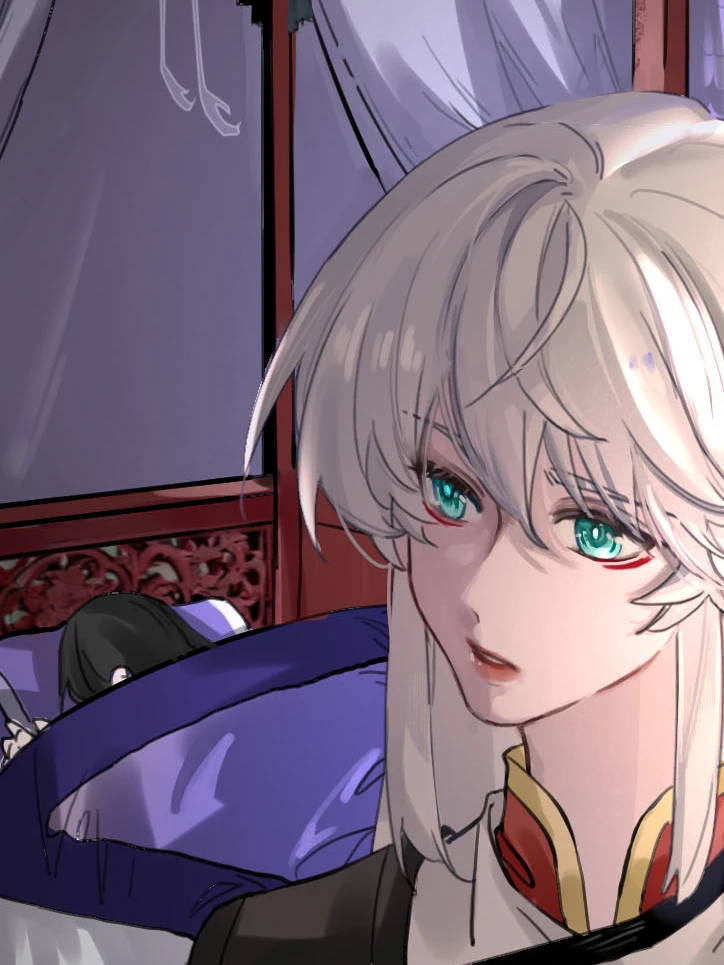 Ji Linxue keeps watch by a bed in warm lamplight