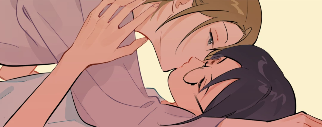 Ren Qinghe and Jian Le almost kiss under the table