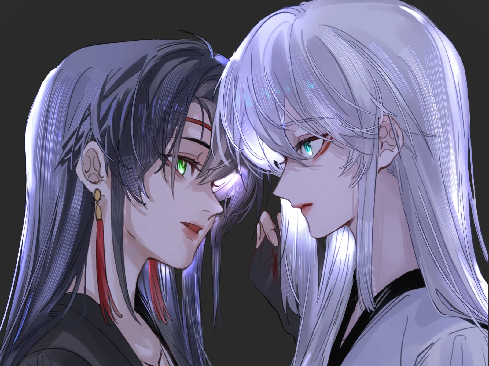 Have No Fear, Shijie’s Here!: Lan Qinghe and Ji Linxue lean forehead to forehead