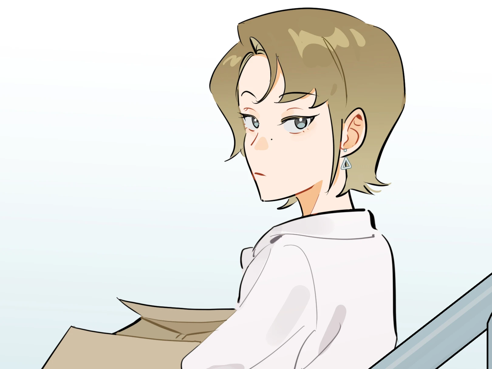 Ren Qinghe carrying a moving box up the stairs, Submission Time! Yes or Yes? Episode 1