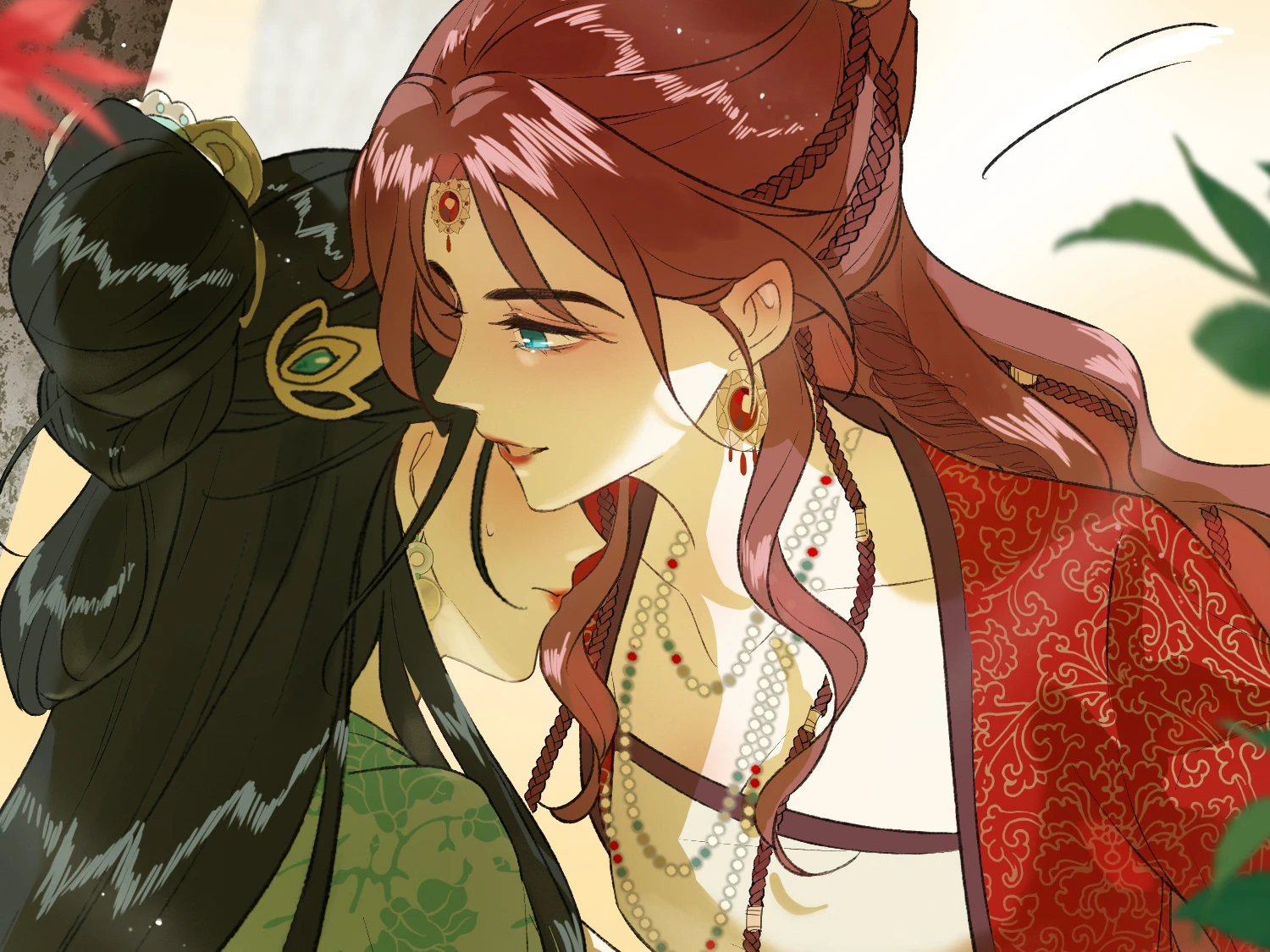 Jade Seduction: Mu Yunzhao leans in close to Shen Qingshuang’s ear