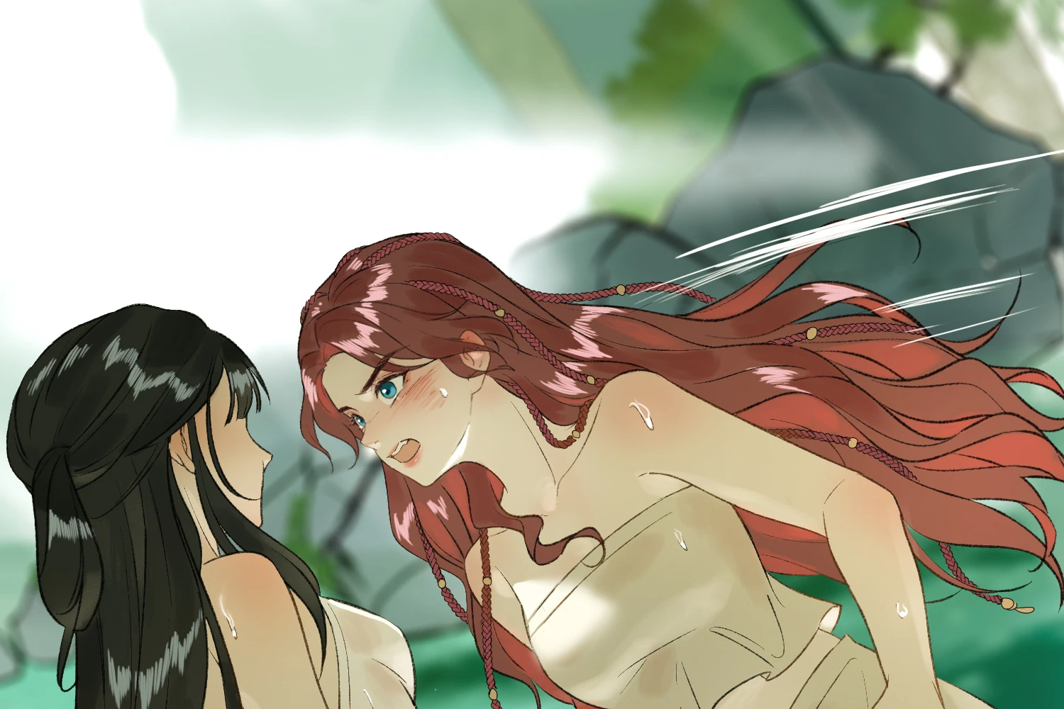 Jade Seduction: Mu Yunzhao and Shen Qingshuang face off in the water