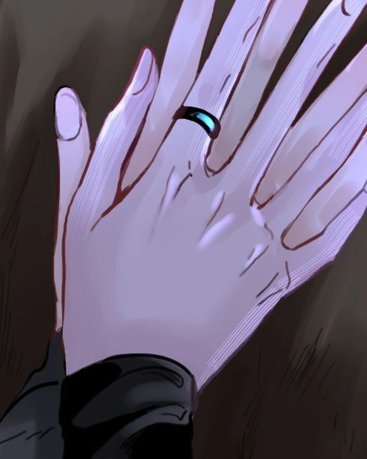 Ji Linxue’s hand laid over Lan Qinghe’s