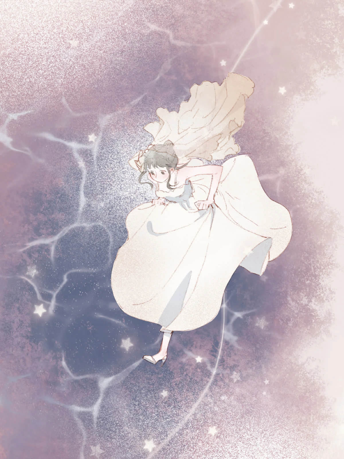 Long as We Have Loved: Zhou Ruoheng runs through a starry dream in a white dress