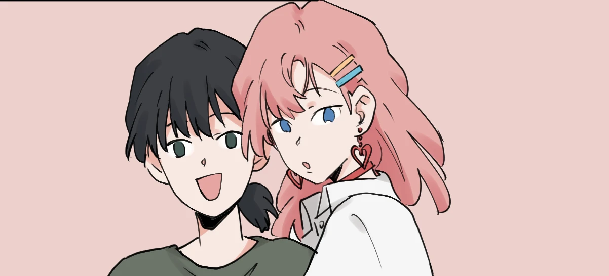 I Got Blackmailed by the Green Tea Bitch in Class: Tongtong hugs a smiling Lin Luxi from behind