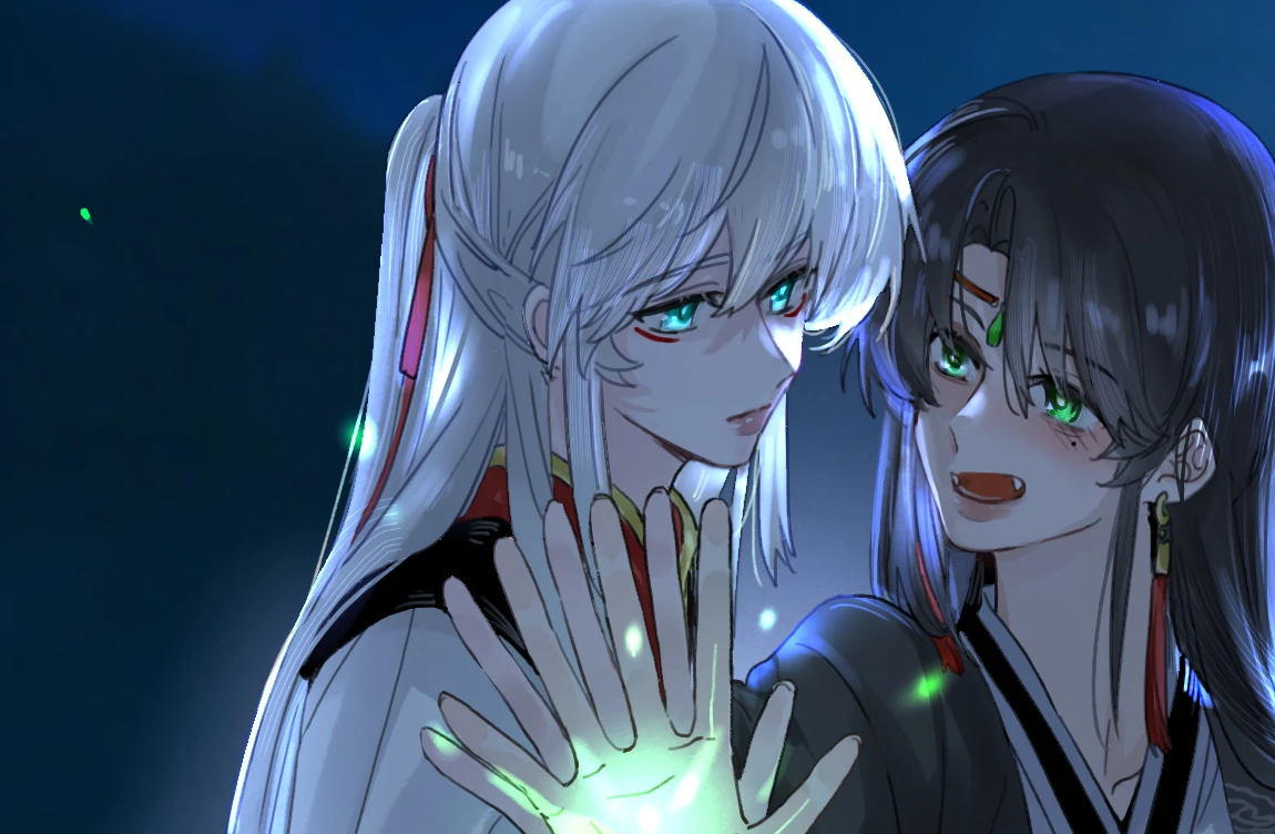 Have No Fear, Shijie’s Here!: Ji Linxue’s spiritual energy glows between her hand and Lan Qinghe’s